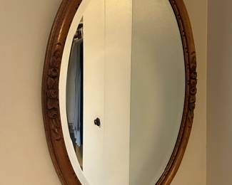Beautiful oak mirror. 