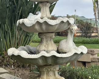 Garden lovers dream. Plants, pots and yard art. 