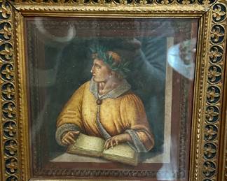 Italian Print with Italian Carved frame