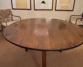 Walnut Round Dining Table