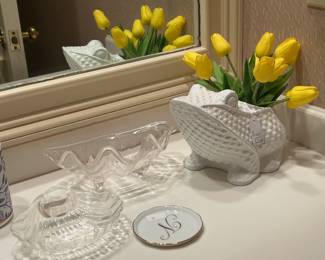 White Decorative Frog