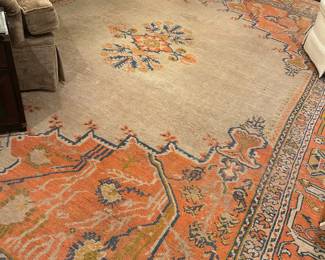 Turkish Oushak Rug, 11'3" x 15' 3 "