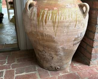 Large Drip Glaze Water Jar