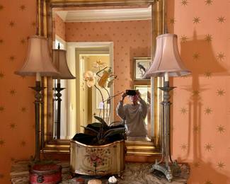 Pair 36 Inch Buffet Lamps