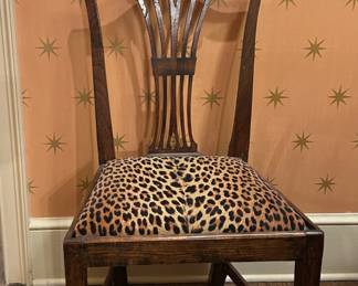 Georgian Chair with Animal Print