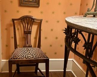 Georgian chair Italian print