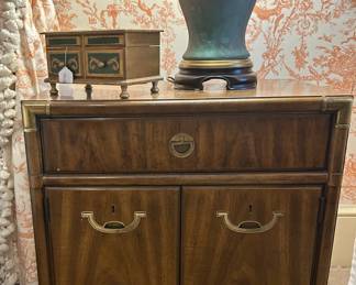 Drexel Walnut Campaign Chest