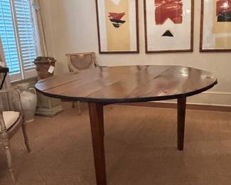 Walnut Round Dining Table