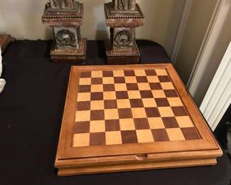 Wooden Game board with Games