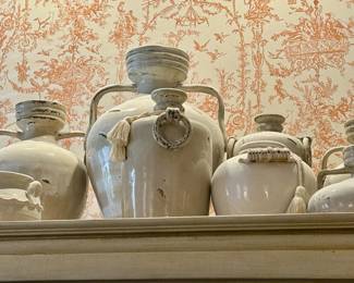 White Glazed Urns, Some Mark Roberts