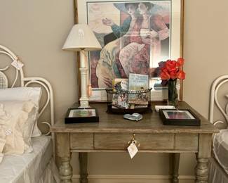 Antique Pine Table with Drawer