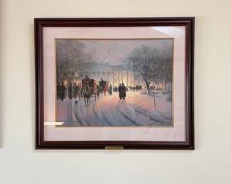G. Harvey numbered/signed print, "An Evening with the President", 559/1500