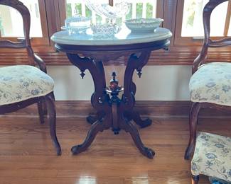 antique marble top table