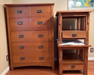 Basset dresser and bedside tables