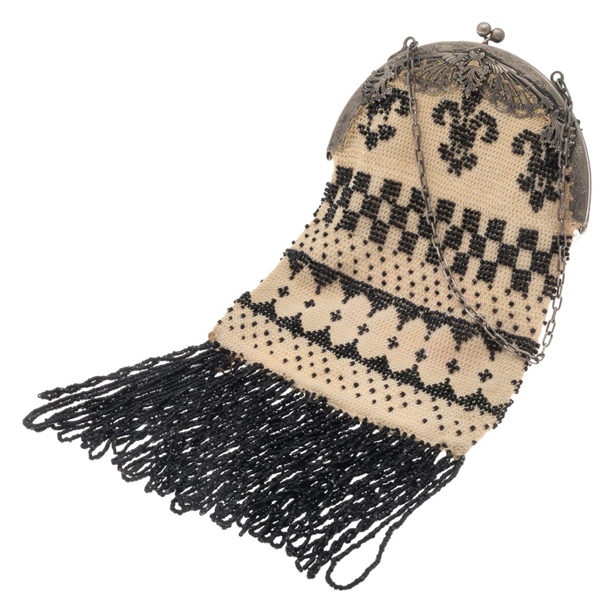 Art Deco Bead and Knit Evening Bag