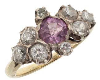 Star Sapphire, Ruby, Enamel, 14k Bracelet