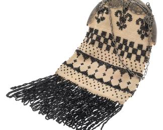 Art Deco Bead and Knit Evening Bag