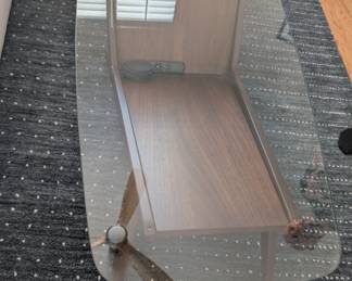 Glass top coffee table