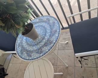 Outdoor table and two chairs