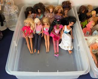 Vintage Barbie dolls