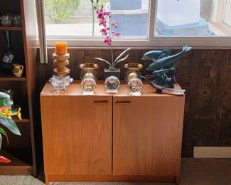 Mid century modern Danish teak storage cabinet