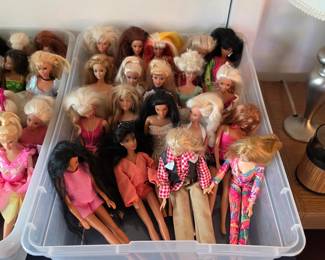 Vintage Barbie dolls