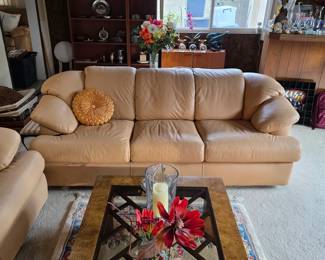 Gorgeous vintage leather sofa (The Leather Factory)
