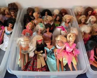 Vintage Barbie dolls
