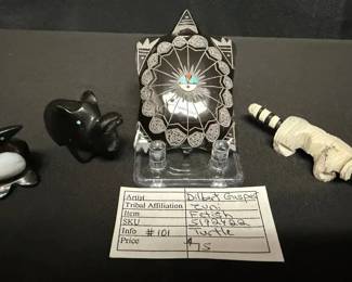 SH644Dilbert Gasper Zuni Fetish Turtle And More 