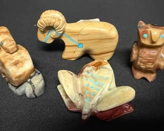 SH645Rodney Lowakate Zuni Fetish Ram And More 