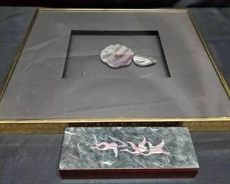 SH403Framed Art Glass And More