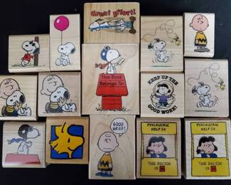 SH296Peanuts Rubber Stamps