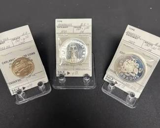 SH698Barbados And Gibraltar Coins 