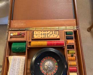 Vintage roulette wheel