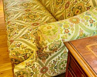 19th C embroidered Queen Anne