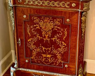 Late 1800s marquetry cabinet