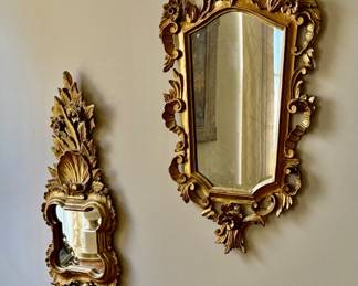 Classical antique gilt wood mirrors