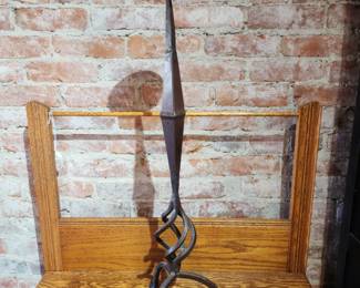 WROUGHT IRON CANDLE HOLDER LARGE