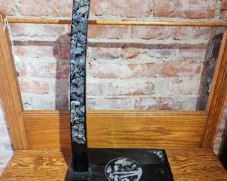 ANTIQUE KOREAN INLAY SWORD STAND