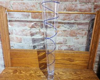 TALL BLOWN GLASS VASE