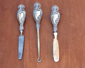 Sterling and bone dresser tools