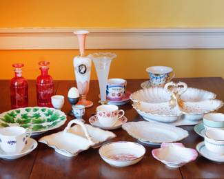 Victorian Glass and Porcelain