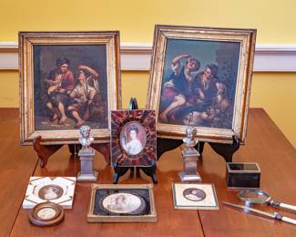 19th Century paintings, miniatures and decorative objects