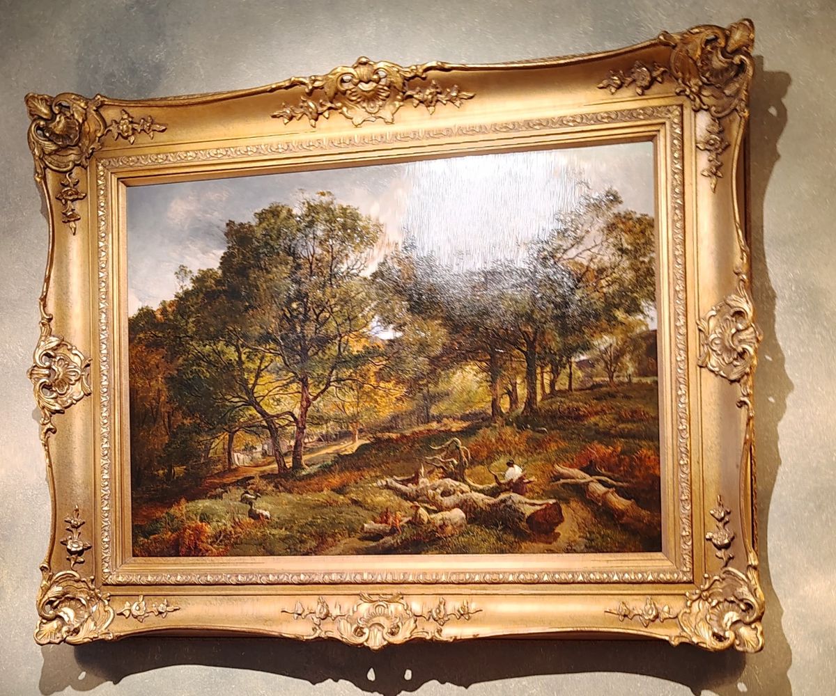 "Resting in Shaded Pastures"-Oil on Canvas1851, Sidney Richard Percy (available for purchase prior to sale)