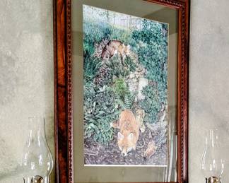 Artist Proof Water Color- Foxes by Grace Gilpin, of Yorkshire Dells