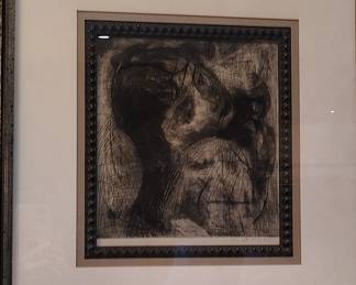 girl-Etching by Charles Dwyer