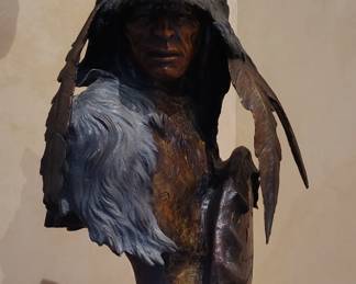 1994 Ken Payne Bronze-""Walks Among His Enemies" 2/30 measures 15"x20"x8".