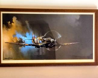 Spitfire Print C. 1978 Barrie A.F. Clark 