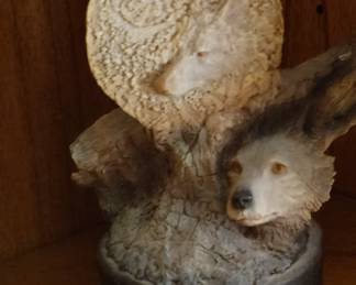 Rick Cain Limited Edition Wolf Sculpture