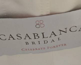 Casablanca beaded bridal dress with train - Label